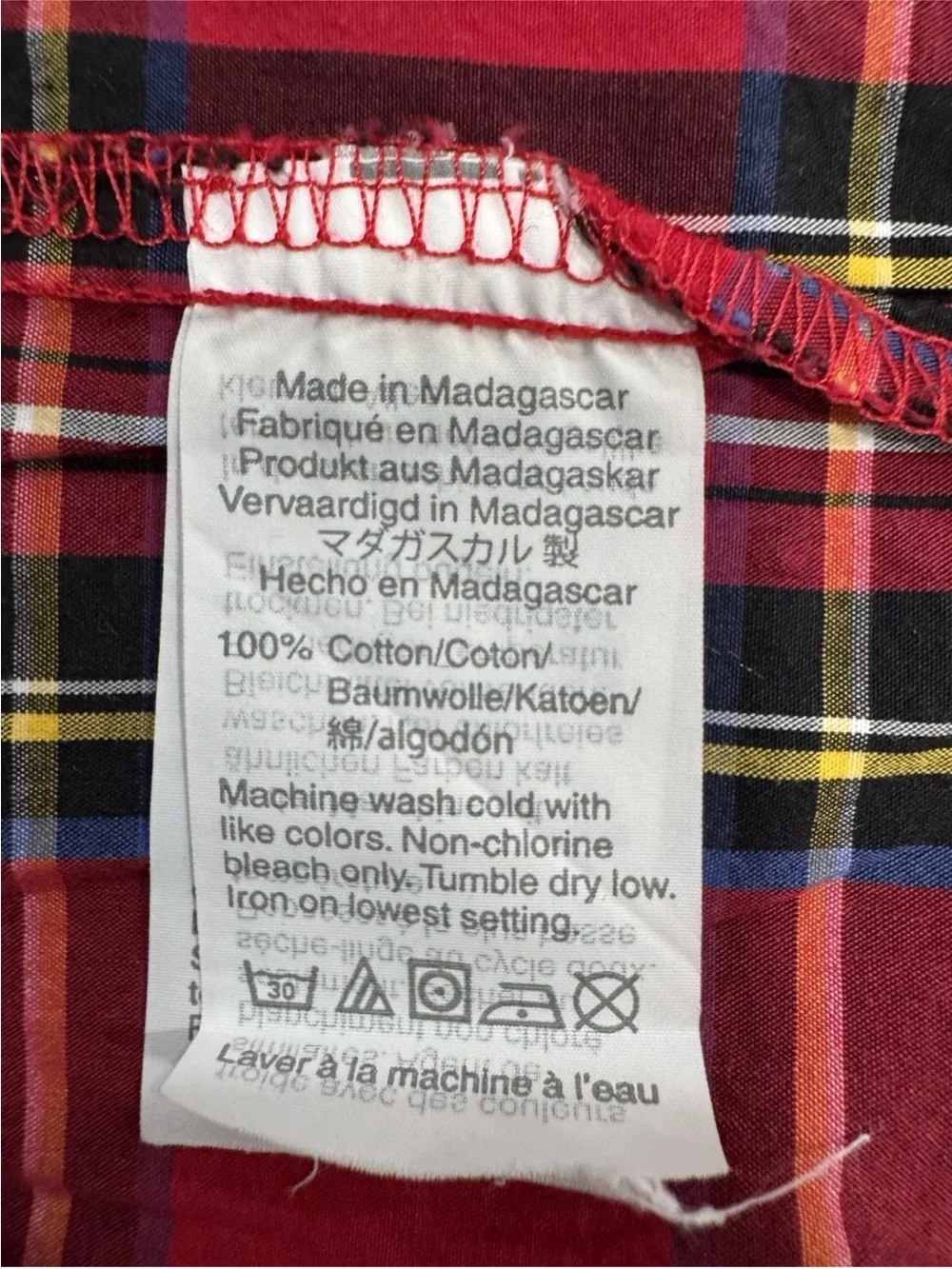 Crewcuts J.Crew Girls Size 3 Red Tartan Plaid Cotton Holiday Christmas Dress